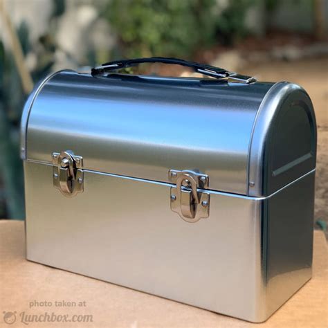 plain metal dome lunch box silver|Amazon.com .